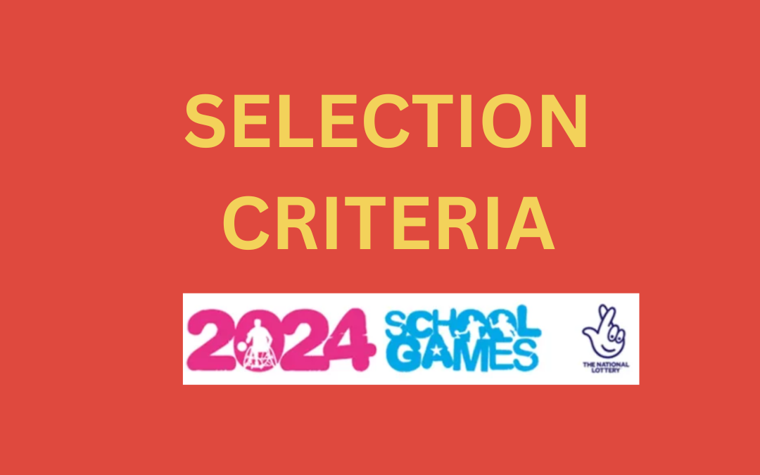 Selection criteria released for 2024 School Games